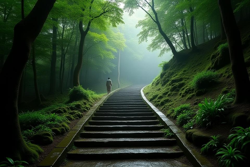 熊野古道の石畳